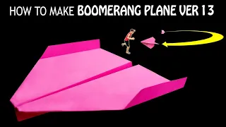 Kağıttan Boomerang Uçak Yapımı 13  | Bumerang kağıt uçakları yapma | Boomerang Airplane