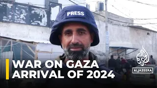 Palestinians were ‘running for their lives’ as world celebrated arrival of 2024