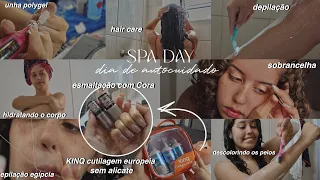 spa day: unhas, cabelo, descolori os pelos, autocuidados🤍