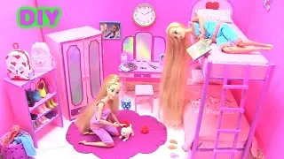 20 DIY Miniature Dollhouse Things For Pink Room: Bunk Beds, Closet, Dressing Table, Mini Cosmetic