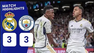 Real Madrid vs Manchester City (3-3) | All Goals & Extended Highlights | UEFAChampions League 2024