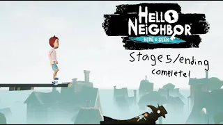 playing Hello Neighbor Hide and Seek - stage 5 / ending complete!