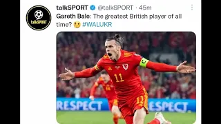 THE WORLD REACT'S TO GARETH BALE'S FREEKICK THAT HELP WALES QUALIFIED FOR QATAR WORLD CUP 2022 ‼😎