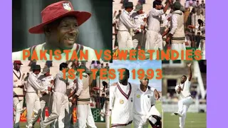 Pakistan vs Westindies 1st test match 1993