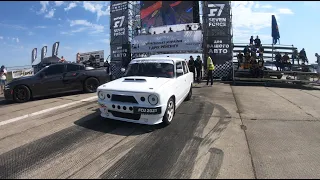 Dodge Charger vs ВАЗ 2101 Турбо. Чемпионат Украины Drag Racing Запорожье аэродром Широкое 20.06.20