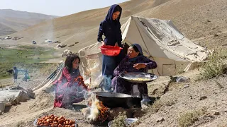 Organic Life in the Mountains | Shepherd Mother Cooking Shepherd Food | Village life in Afghanistan