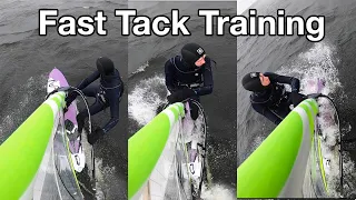 Fast tack practise at Stithians Lake, Cornwall