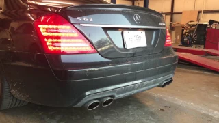 Mercedes S63 AMG X-pipe and resonator Delete