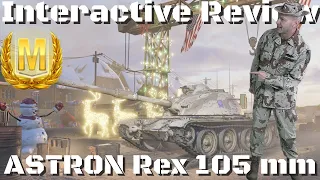 ASTRON Rex 105 mm Interactive Tank Review, World of Tanks Console.
