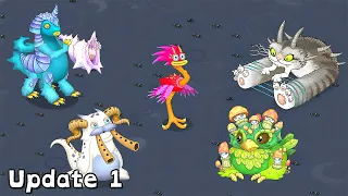 Mythical Island Evolution - Update 1-7 Full Songs (My Singing Monsters)