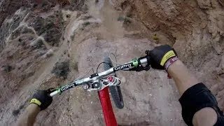 Kelly McGarry's 72ft Canyon Gap POV - Red Bull Rampage 2013