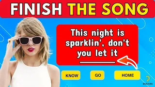 Finish The Song -  Taylor Swift Edition | Music Quiz 2024