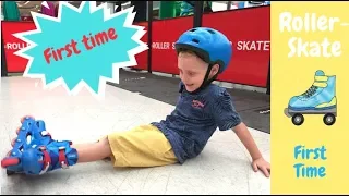 Roller Skates | First time on the rollers | Kids on roller skates | Fun video for kids