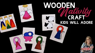 Wooden Nativity Craft for Kids