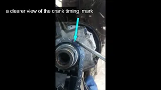 Nissan 1400 timing chain marks