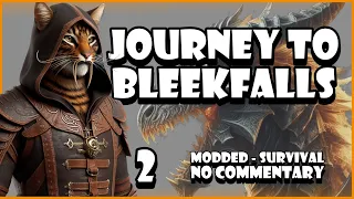 Skyrim - Modded - Survival | Part 02 - "Journey Into Bleek Falls" | No Commentary