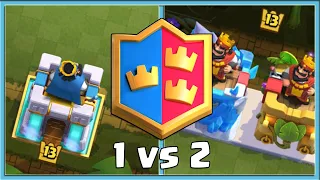 ОДИН ПРОТИВ ДВОИХ В 2 НА 2! ИГРАЮ САМ С СОБОЙ / Clash Royale