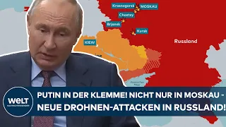 UKRAINE-KRIEG: Putin in der Klemme! Nicht nur in Moskau - neue Drohnenattacken in Russland