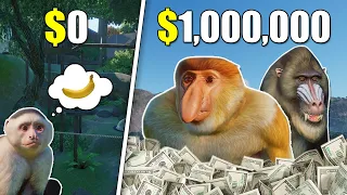 Making $1,000,000 With A Monkey-Only Zoo In Planet Zoo