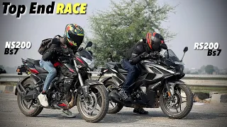 BAJAJ RS200(bs7) vs  NS200(bs7) DRAG RACE🔥