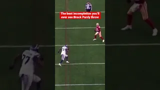 Brock Purdy’s best throw of the day was an incompletion #49ers #niners #brockpurdy #nfl #football
