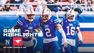 Game Highlights: SMU 59 Navy 14 Football (November 25, 2023)