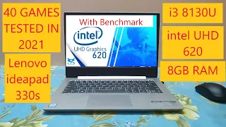 intel UHD 620 (i3 8130U) 40 Games Tested in 2021