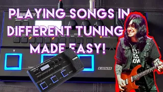 BOSS GT-1 playing songs in different tunings made easy!