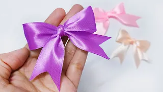 Easy Satin Ribbon Bow In 2 Minutes 🎀