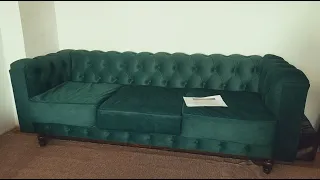 How to Make a Chesterfield Sofa - How much for the materials? DIY [subbed]