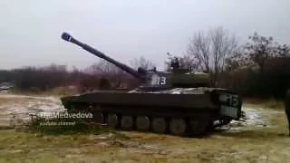 САУ ДНР ведет огонь по ВСУ   SAU DNR firing at APU