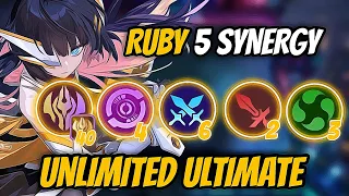 IMMORTAL RUBY 5 SYNERGY UNLIMITED ULTIMATE | MAGIC CHESS MLBB