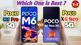 Poco M6 Pro vs Poco X6 Neo Which One is Best? #Comparasion