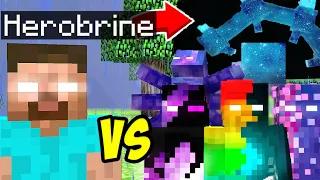 Herobrine vs Herobrines all Extreme creepypasta mobs in minecraft part 2. Season 2