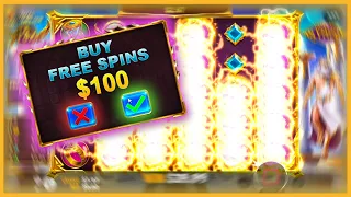 MY FIRST $100 BONUS BUY on the GATES OF OLYMPUS SLOT!! (STAKE CASINO