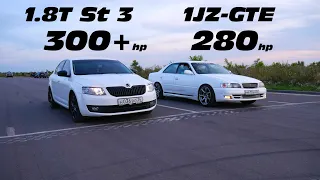 Так кто БЫСТРЕЕ? Реванш! OCTAVIA A7 1.8T Stage 3 vs TOYOTA CHASER (100) 1JZ-GTE, BMW X6, Эволюшн 6