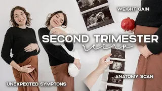 SECOND TRIMESTER RECAP | Weird Pregnancy Symptoms, Weight Gain & Must Haves