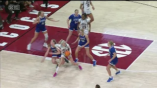 😳 Chloe Kitts ELBOWS Defender, Officials Call Common Foul After Review | #1 South Carolina vs SDSU