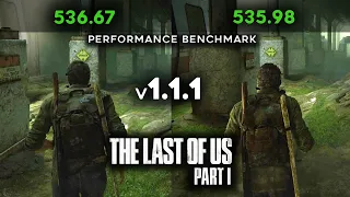 The Last of Us Part 1 - Patch 1.1.1 | Performance Comparison | Nvidia Drivers 536.67 VS 535.98