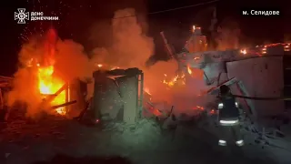 Рятувальники Донеччини ліквідували пожежу, яка виникла внаслідок обстрілу