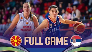 North Macedonia v Serbia | Full Basketball Game | FIBA Women's EuroBasket 2025 Qualifiers