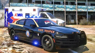 Playing GTA 5 As A POLICE OFFICER Highway Patrol| Florida| GTA 5 Lspdfr Mod| 4K