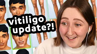 the sims added vitiligo in a *free* update!
