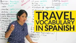 The TOP Travel vocabulary in Spanish! ✈