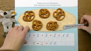 M.1: Einstieg ins Einmaleins (Einführung Multiplikation / Malrechnen, Erklärung, Grundschule)