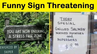 Times People Saw A Sign With A Threatening Aura And Just Had To Share It || Funny Daily