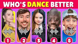 Who's Dance Better? | Wednesday Addams, M3gan, mrbeast, Salish matter, Bella porch...