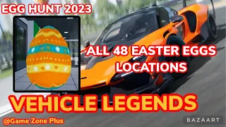 ALL 48 EASTER EGGS LOCATIONS IN VEHICLE LEGENDS EGG HUNTING EVENT, EASTER EGGS LOCATIONS #roblox