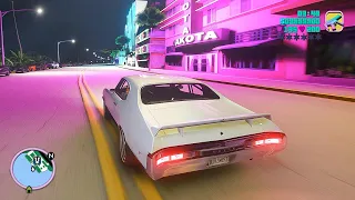 GTA: Vice City 2022 on RTX 3090 - Remastered Next-Gen Ray Tracing Graphics [GTA 5 PC MODS]