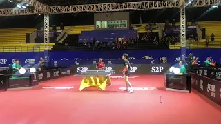 Sathiyan Gnanasekaran battles it out with Lin Gaoyuan